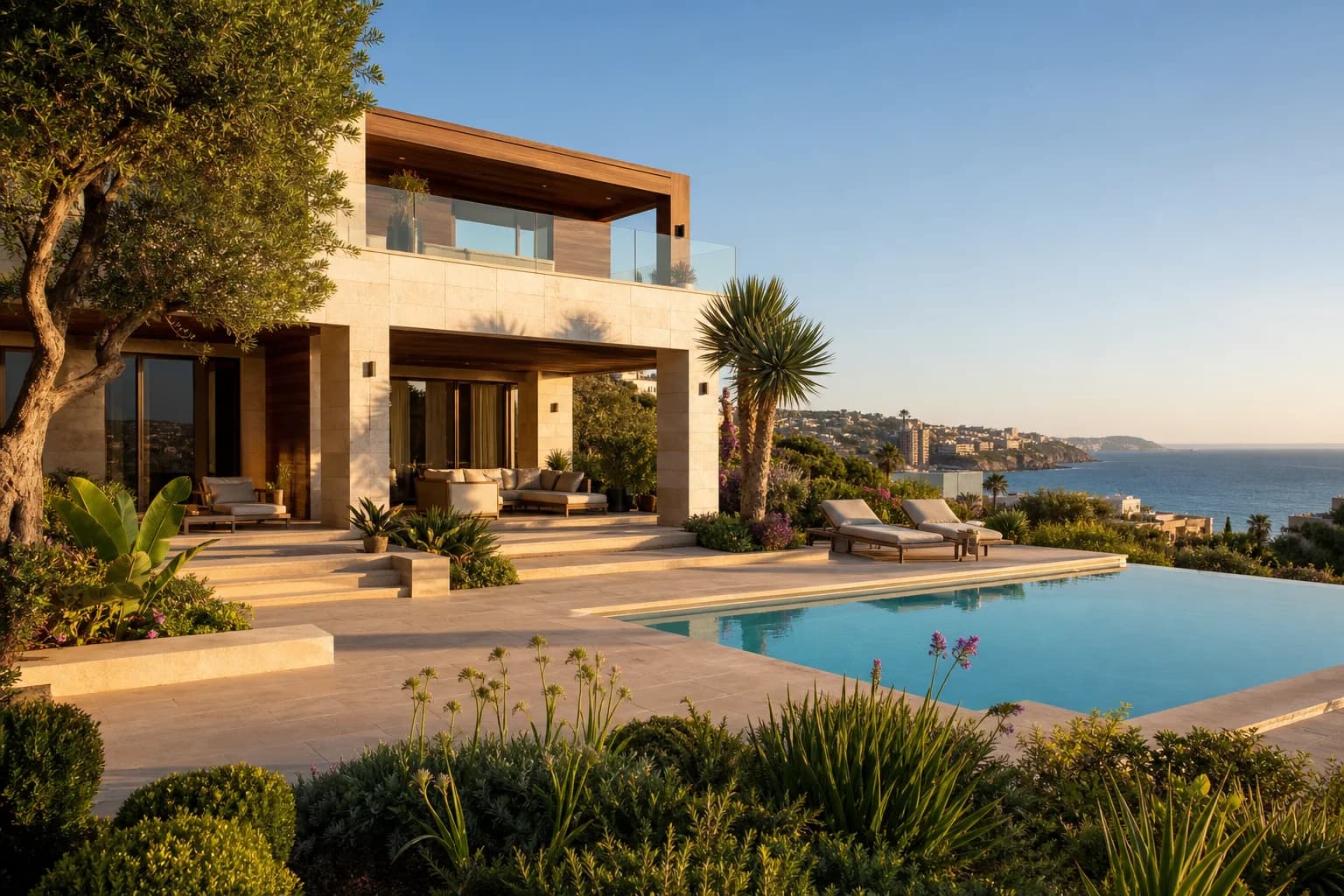 Façade de villa fictive